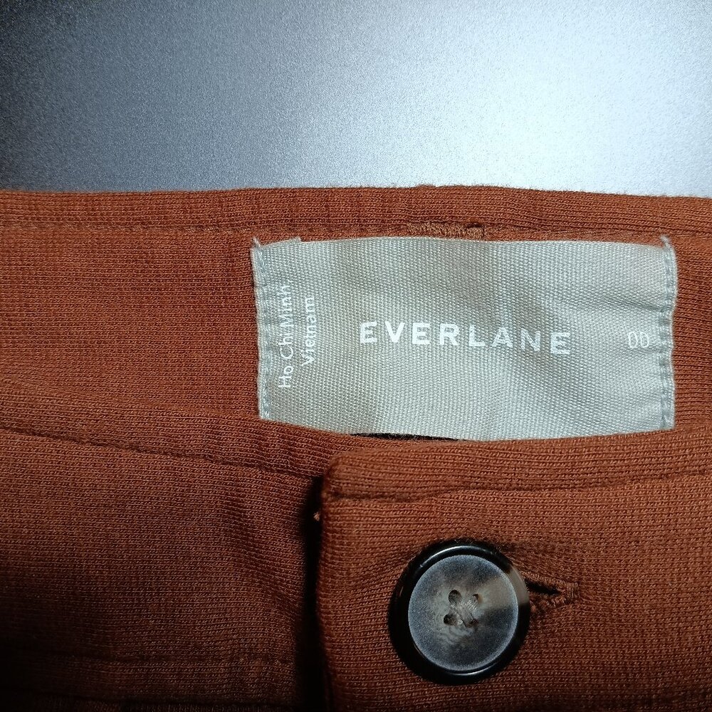 EVERLANE Stretch Ponte Trousers Flare Leg 00 - Picture 5 of 9